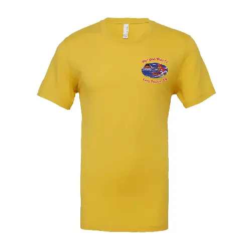 T-shirts 3001 with the wave ski logo