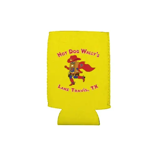 8oz (redbull) size can coolies with Regular Lake Travis logo