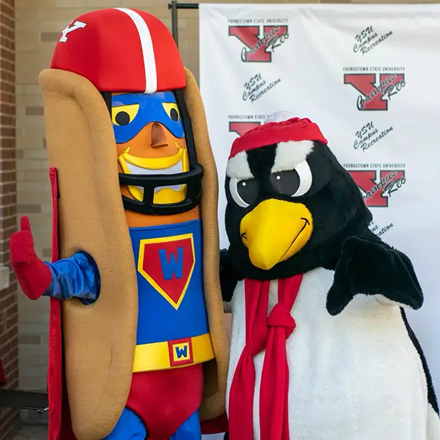 Hotdog with penguin