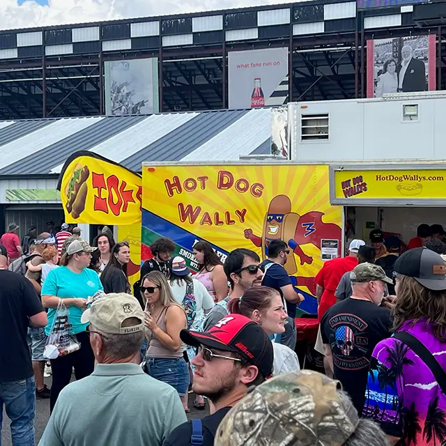 Public Eating Hotdog