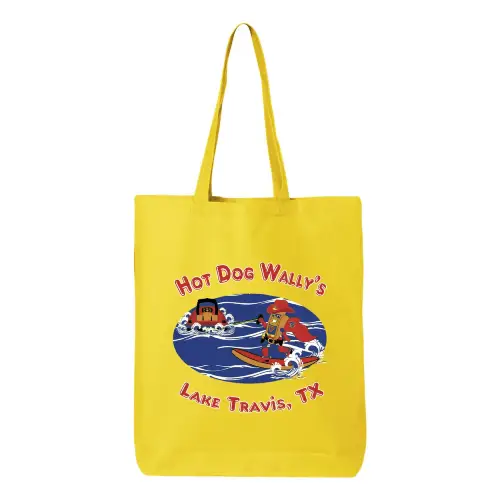 Tote Bags QTBG with Wave Ski Logo