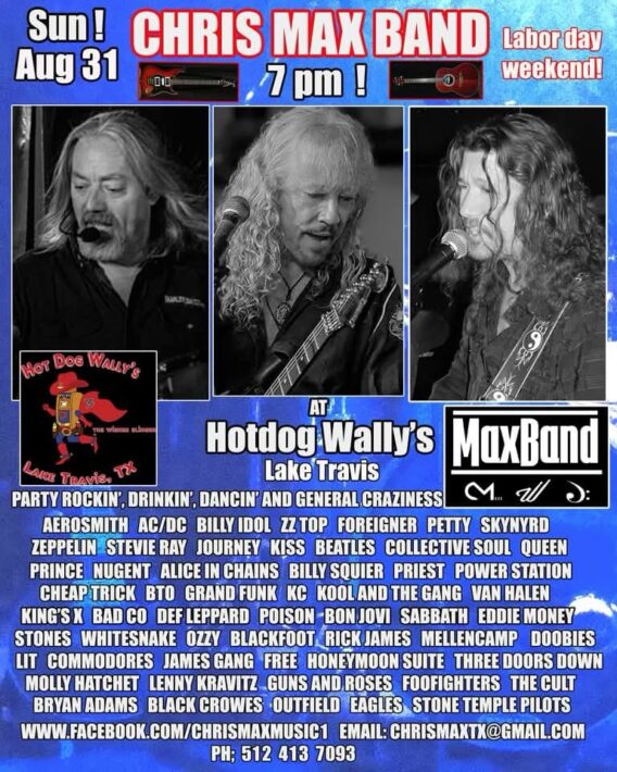 Chris Max Band – Live at Hot Dog Wally’s!
